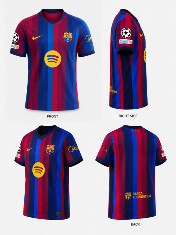 FC Barcelona Jersey 2026/2027 premium football shirt with personalized back printing and comfortable regular fit, TeeHub exclusive.