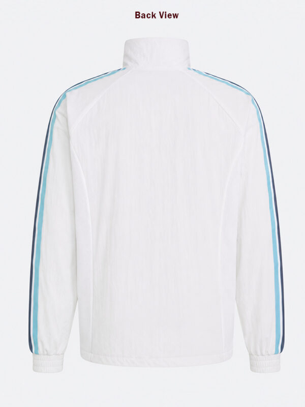 Argentina Anthem Jacket 2 Messi Argentina Home Anthem White Jacket premium football jacket available only on TeeHub