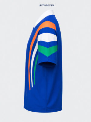 Team Indian Shoulder Tricolor T Shirt 8 Exclusive Team India Shoulder Tricolor V-neck cricket jersey from TeeHub for Indian cricket fans.