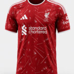 Liverpool FC 26/27 Home Jersey with customized name and number, premium soft sports fabric, regular fit, available only on TeeHub.