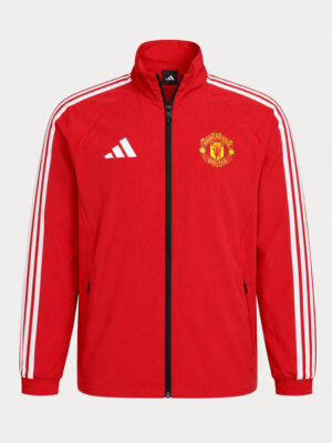 Manchester United Anthem Jacket 6 Manchester United Home Anthem Jacket with stand-up collar and regular fit available only on TeeHub