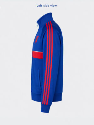 Manchester United Track Top Jacket - New Season 9 Manchester United football track jacket with premium sports fabric, stand-up collar, and zipper closure from TeeHub.