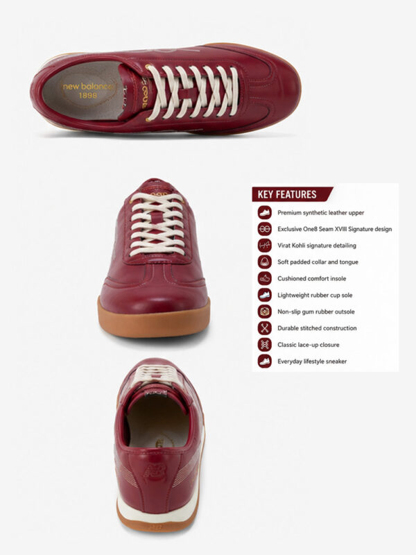 One8 Red Ball Shoe - One red Shoe Most Affordable 3 Premium One8 Red Ball Shoe with Virat Kohli signature accent, EVA comfort footbed, and gum rubber outsole, exclusive to TeeHub.