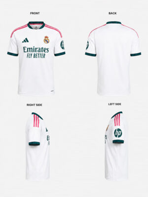Real Madrid 26/27 Home Jersey | Name And Number Edition 13 Real Madrid 26/27 Home Jersey customized with name and number in premium soft sports fabric, TeeHub football collection.