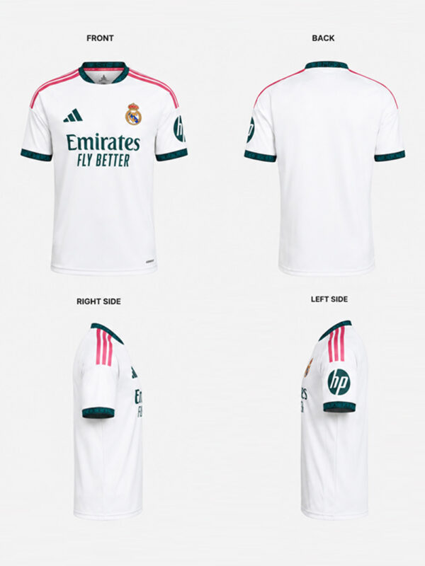Real Madrid 26/27 Home Jersey | Name And Number Edition 6 Real Madrid 26/27 Home Jersey customized with name and number in premium soft sports fabric, TeeHub football collection.