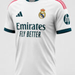 ALT TEXT Premium Real Madrid 2026/27 Home football jersey with personalized name and number, breathable sports fabric from TeeHub.