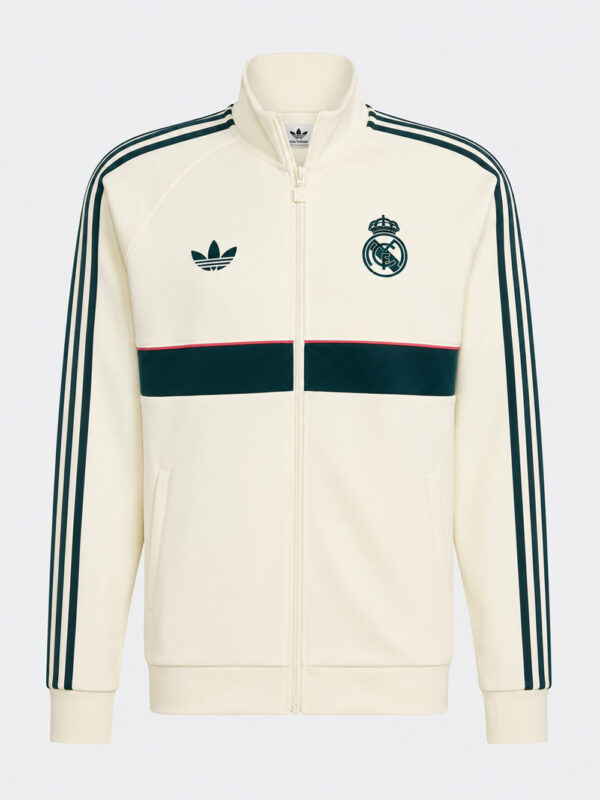 Real Madrid Track Top-F Real Madrid Track Top Jacket New Season by TeeHub featuring premium sports fabric, stand-up collar, front zipper closure, and regular fit.