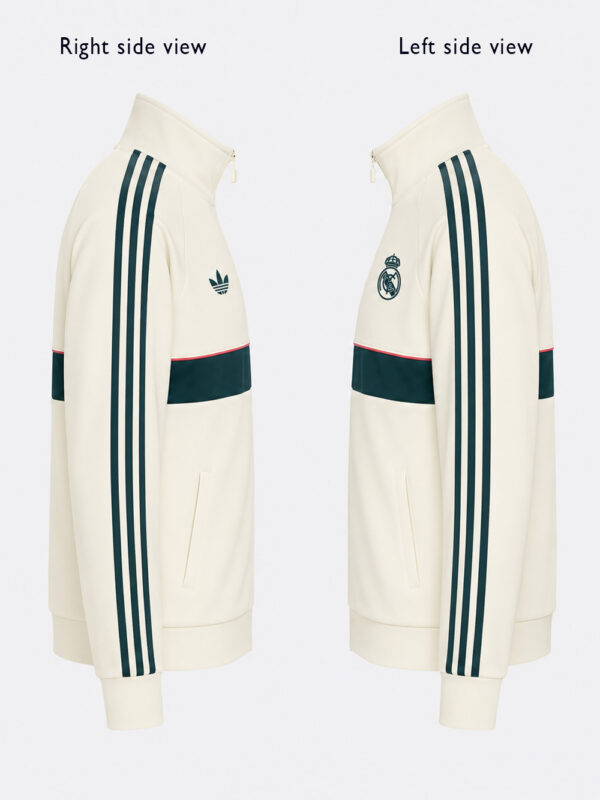 Real Madrid Track Top Jacket - New Season 2 Premium Real Madrid Track Top Jacket with regular fit and zipper closure by TeeHub.