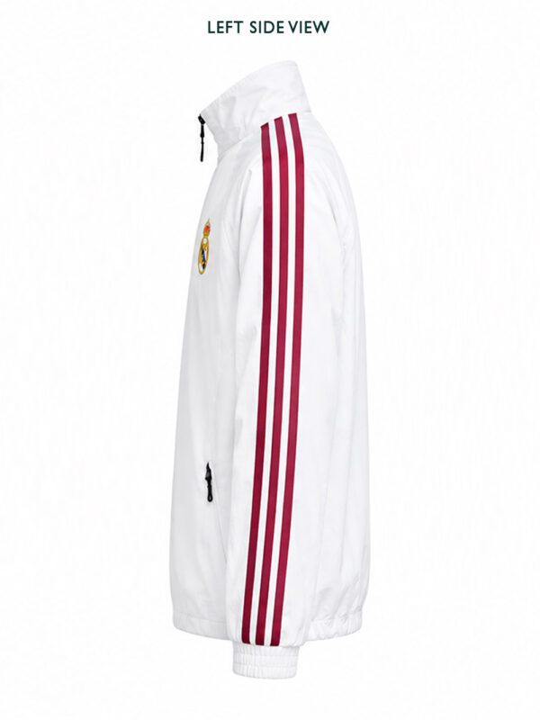 Real Madrid Anthem Jacket 2 Exclusive Real Madrid Anthem Jacket featuring premium sports fabric and full front zipper by TeeHub.
