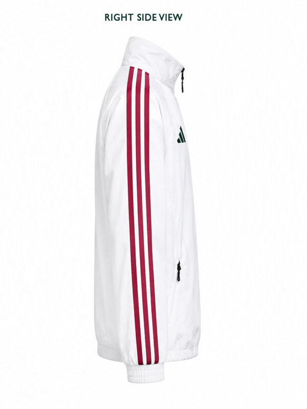 Real Madrid Anthem Jacket 3 Real Madrid stand-up collar sports jacket with front zipper and premium fabric by TeeHub.