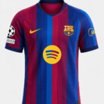 FC Barcelona Jersey 2026/2027 in premium fabric with customized name and number, regular fit football jersey available only on TeeHub.