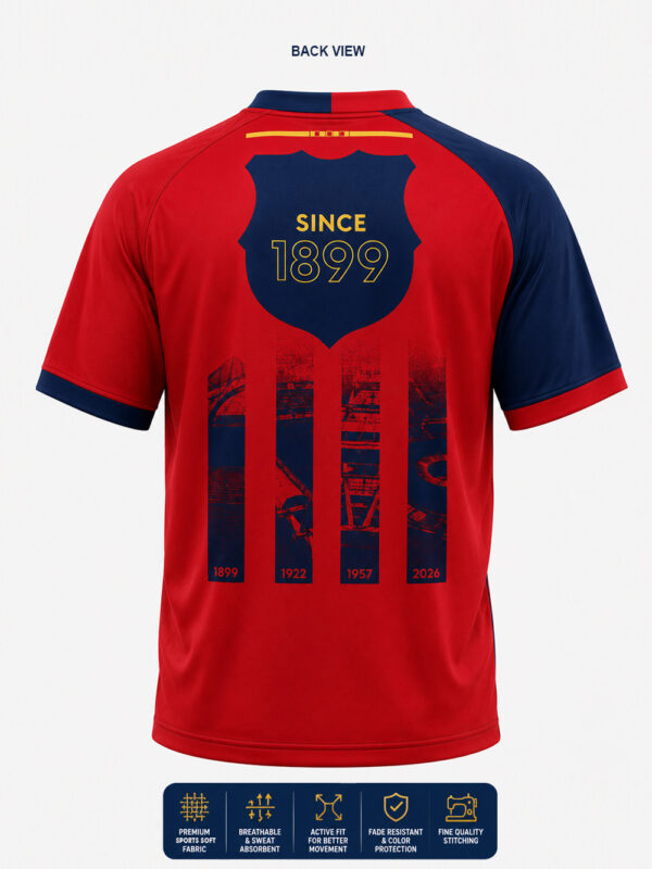 Premium Barcelona 2026/2027 Home football jersey with personalized name and number, breathable sports fabric from TeeHub.