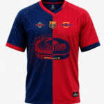 Barcelona 2026/2027 Home Jersey with customized name and number, premium soft sports fabric, regular fit, available only on TeeHub.