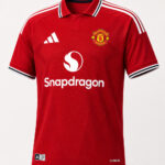 Manchester United 2026/27 Home Jersey in premium fabric with customized name and number, regular fit football jersey, available only on TeeHub.