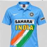 Team India World Cup Jersey 2003 Retro Blue Limited Edition with customized name and number by TeeHub.