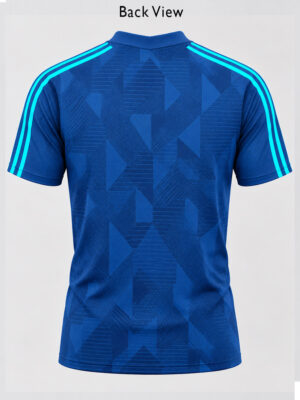 Premium-style Team India Blue Training Jersey featuring a sporty design and comfortable regular fit.