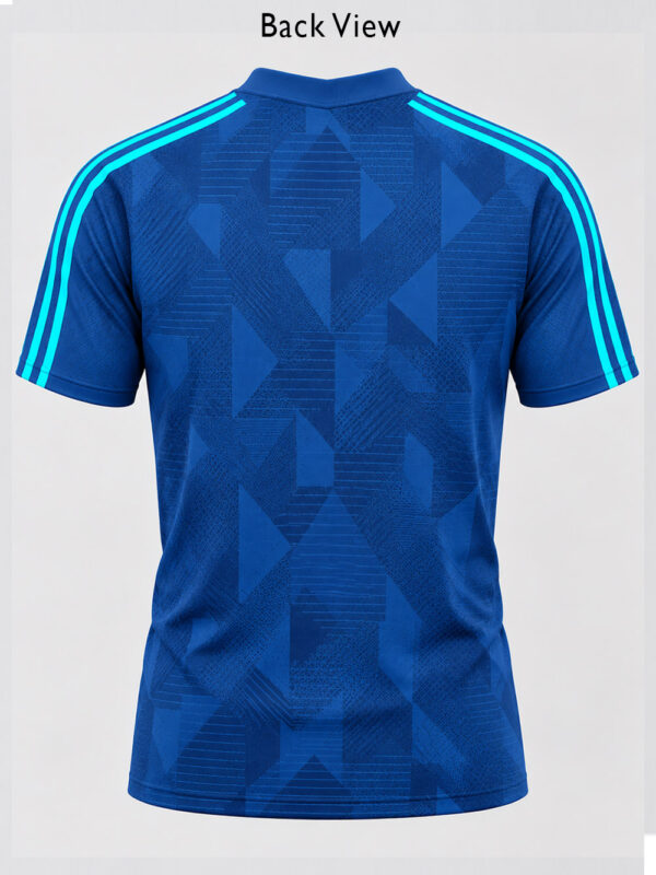 Premium-style Team India Blue Training Jersey featuring a sporty design and comfortable regular fit.
